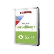 Toshiba 3,5 - S300 Surveillance 6TB HDD (veliko; 128MB / 5400RPM)