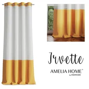 Curtain IRVETTE color white eyelets voile, velvet 140x250 ameliahome