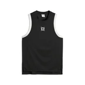 PUMA Fundamentals Mesh Tank Top, Sport, Black, XXL