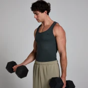 MP Mens Origin Ribbed Muscle Fit Tank - Washed Black - XS