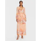TWINSET Poletna obleka 231TP2738 Oranžna Regular Fit