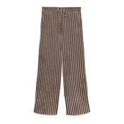 VERO MODA Hlače VMRosie čokolada/bela