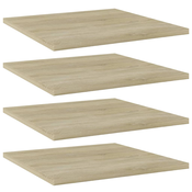 vidaXL Dodatne police za omaro 4 kosi sonoma hrast 40x40x1,5 cm