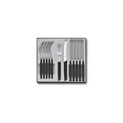 Victorinox - 12-delni komplet jedilnega pribora SWISS MODERN črn