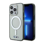 Bmw Etui BMW Silver Ring MagSafe za iPhone 14 Pro Max - prozorno
