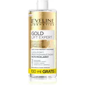 Eveline Cosmetics Gold Lift Expert čistilna micelarna voda za zrelo kožo 500 ml