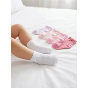Sinsay - Set neklizajucih carapa sa talasastim rubom i mašnicom 5 kom - nude