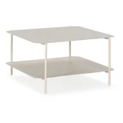 Kremno bela kovinska klubska mizica 70x73 cm Beatrix – MOME