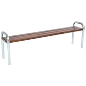 Casa Padrino garden bench dark brown/silver 180 cm