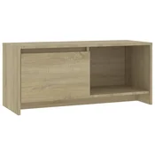 Vidaxl TV omarica sonoma hrast 90x35x40 cm iverna plošča