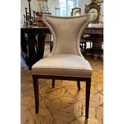 Casa Padrino luxury Art Deco dining chair silver/dark brown