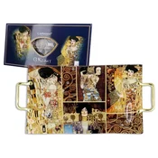 Carmani DEKORATIVNI PLADENJ GUSTAV KLIMT KOLAŽ UMETNOST PORCELAN SERVIRANJE