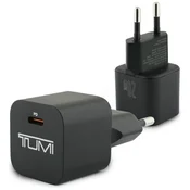 shumee 20W TUMI Smart Power USB-C stenski polnilnik črne barve