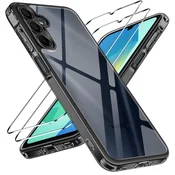 Infostyle IVOLER ovitek + 2x kaljeno steklo za Samsung Galaxy A16 (4G/5G)– prozorna/črna