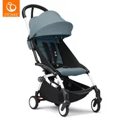 stokke yoyo3 otroški voziček 6+ aqua(white frame)