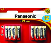 Panasonic baterije Pro Power LR6PPG/12BW, AA, 12 komada