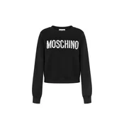 Moschino črna jopa s potiskom