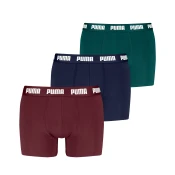 PUMA Boxer Briefs (3-Pack) Men, Clothing, Red/Navy, 6