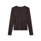 VERO MODA Majica VMCHLOE čokolada/rdeča