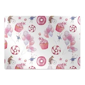 Decormat Podloga za stol Sladkarije in baloni 120x90 cm 15 cm