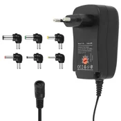 LINQ LinQ, Omrežni polnilec Univerzalni 30W s 6 priključki od 3 do 12V, Črna, (5000190874)
