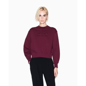 Armani Exchange za ženske. XW000747AF16114UA343 Mikina Groove burgundska (S), Priložnostno, Bombaž, Burgundija