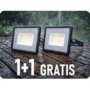 V-TAC LED reflektor 30W, 2510lm, črn, 1+1 gratis! Barva světla: Hladna bela