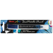 Kist Pentel Arts - Dual metallic, plavi i zeleni