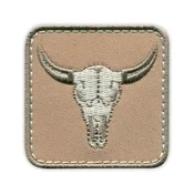 shumee Našitek Ameriški bizon (Buffalo) Lobanja - Magnetna podlaga - Vezen našitek/značka/emblem