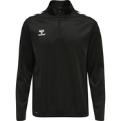Hummel Sportska sweater majica, crna / bijela