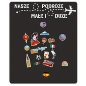 Magnetna tabla za potovalne magnete Samolepilna stenska podloga 58x70