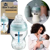 Tommee Tippee TOMMEE TIPPEE Closer To Nature Steklenička PROTI KOLIKAM za novorojenčka 0m+ 260ml brez BPA