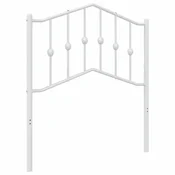 Vidaxl Kovinsko nadomestno vzglavje belo 80 cm