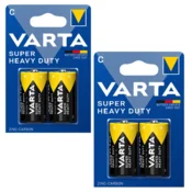 shumee VARTA SHD C cink-ogljikova baterija R14 za uro, radio, budilko, 2 kosa x2