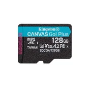 128GB Canvas Go Plus microSD memorijska kartica sa adapterom Kingston SDCG4-128GB