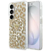 Guess GUESS etui za SAMSUNG S26 GUHMS26SHLEGTGLW (Magnetic IML Leopard Print Triangle) rjava