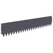 Vidaxl Robovi trave 30 szt. 103 x 20 cm Jeklo Antracit