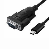 Adapter USB Type C muški – RS232 Serial muški | 0.15m | GBC