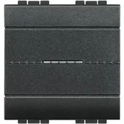 AKSIALNI TIPKA 1P/10A/250V 2M ANTRACIT L4055M2AN