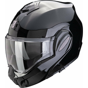 Preklápecí prilba Scorpion EXO-TECH EVO PRO SOLID metalická cerná