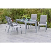 Gardenson Vrtni Set Amalfi, 5-delni, Raztegljiva Miza