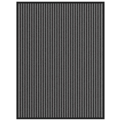 vidaXL Predpražnik črtast črn in siv 90x120 cm