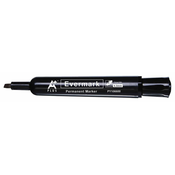 Aplus permanentni marker EVERMARK, črn prirezana konica, 12 KOS