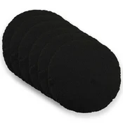vidaXL Prevleka za blazino 6 pcs HEERLEN Črna O 50 cm Bouclé