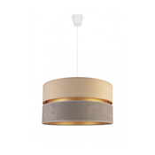 Duolla - Luster na sajli DUO 1xE27/15W/230V O 40 cm bež-siva