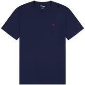WRANGLER Majica SIGN OFF TEE mornarska/rdeča/bela