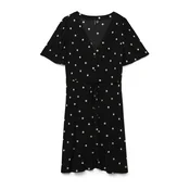 VERO MODA Dolga srajca VMALBA  črna / bela
