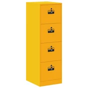 Vidaxl Kabinet za datoteke 2 szt. Gorčična rumena 44 x 50 x 139 cm