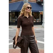 Trendyol Milla Ženska bluza, Braon