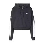 Adidas Ženski duks sa kapuljacom W 3S Ft Qz Hd JN1956, Crni
